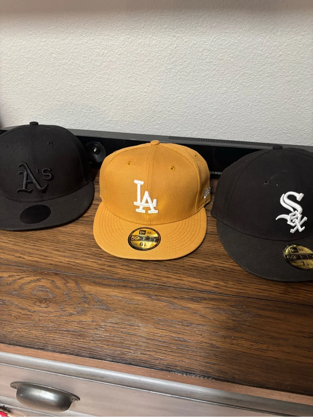 New Era LA Dodgers Mustard Gold Fitted Cap